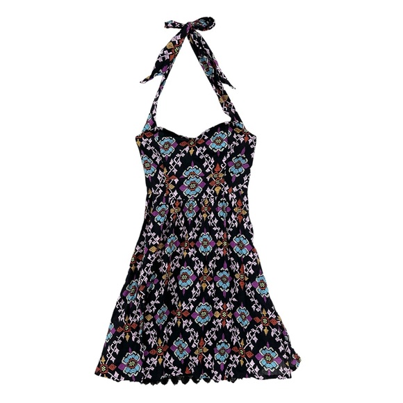 EDME & ESYLLTE Dress Primula Halter Sweetheart Collar Fit & Flare - Picture 1 of 9